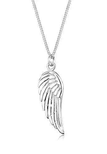 Produktbild: Elli Halskette Damen Flügel Anhänger Engel Symbol Boho Trend in 925 Sterling Silber