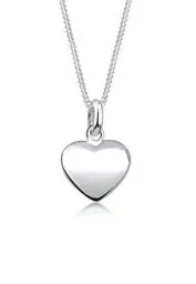 Produktbild: Elli Halskette Damen Herz Anhänger Klassisch Filigran in 925 Sterling Silber