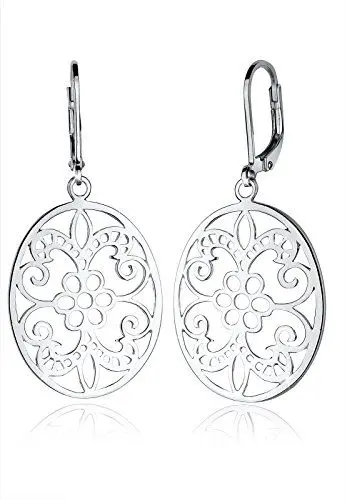 Produktbild: Elli Ohrringe Damen Ohrhänger Ornament Floral in 925 Sterling Silber