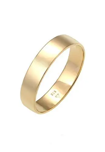Produktbild: Elli PREMIUM Ring Damen Bandring Trauring Basic Hochzeit Paar in 585 Gelbgold