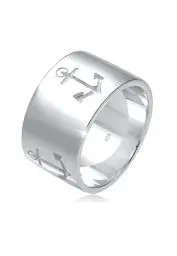 Produktbild: Elli Ring Damen Band Anker Motiv Maritim in 925 Sterling Silber