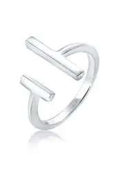 Produktbild: Elli Ring Damen Geo Stab Offen Minimal in 925 Sterling Silber