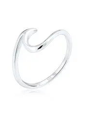 Produktbild: Elli Ring Damen Welle Strand Maritim in 925 Sterling Silber Vergoldet