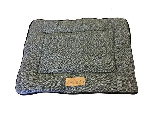 Produktbild: Ellie-Bo Wende-Hundebett, Tweed und schwarzes Kunstfell, für Hundekäfige in Größe S mit 61 cm