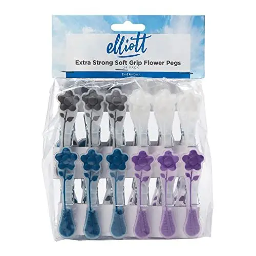 Produktbild: Elliott Wäscheklammern, Kunststoff, Mehrfarbig, 24er-Pack, 24