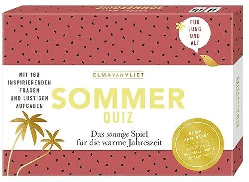 Produktbild: Elma van Vliet Erzähl mal! Sommerquiz: Das sonnige Spiel für die warme Jahreszeit. Mit 100 inspirierenden Fragen und lustigen Aufgaben