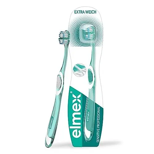 Produktbild: elmex Zahnbürste sensitive Professional, weich, 1 Stück - Handzahnbürste für schmerzempfindliche Zähne und Zahnfleisch