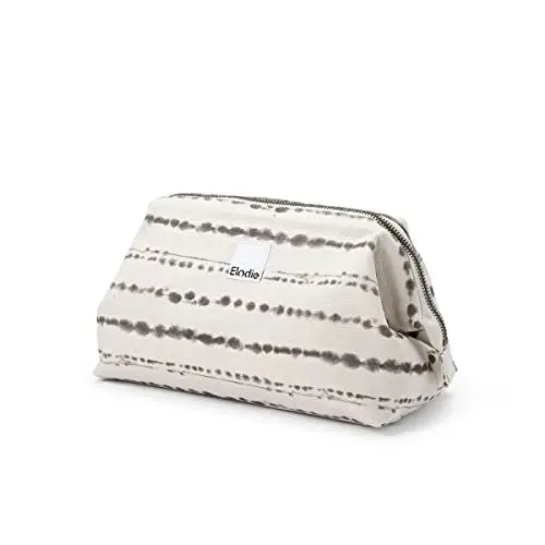 Produktbild: Elodie Details Kulturbeutel/Kosmetiktasche Zip&Go aus Baumwolle mit Breite Öffnung - Stabile Form - Tidemark Drops, Mehrfarbig
