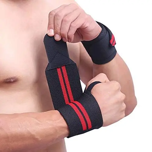 Produktbild: Elonglin Handgelenkschoner, verstellbare Handgelenkstütze, atmungsaktive Handgelenkstütze, für Fitness, Bankdrücken, Gewichtheben, Einheitsgröße für Linke und rechte Hand, Unisex, schwarz
