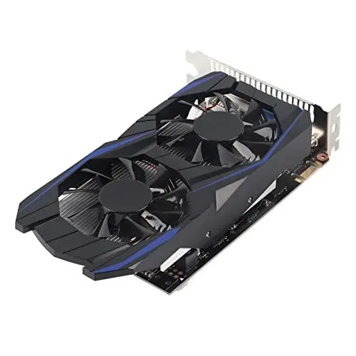 Produktbild: Elprico 4 GB DDR5 700 MHz-Grafikkarte, Desktop mit Zwei Lüftern, Automatische Erkennung, Langlebig, Computerzubehör für Spiele und Multimedia mit Geringem Geräuschpegel und Geringer