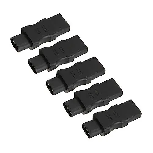 Produktbild: Elprico 5 Stück Netzteil, IEC320 C8 auf C13 Stromrichter, 2500 W 10 A 2,5 A Netzstecker-Adapter für PDU-Chassis, Laptop, Computerraum