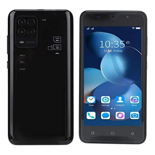 Produktbild: Elprico 8Pro Mobiltelefone, 5-Zoll Dual SIMSmartphone Ohne Vertrag, RAM 2 GB ROM 32 GB, 2 MP + 5 MP-Kamera, 2200 MAh, Gesichtserkennungs-Handy für Android(Schwarz)