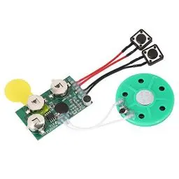Produktbild: Elprico Aufnahmbares Sprachmodul, DIY Grußkarten Chip, 120 Sekunden Beschreibbares Soundmodul für Selbstgemachte DIY Grußkarten, Geschenkboxen, Einladungen, Handgefertigte Produkte für Schüler