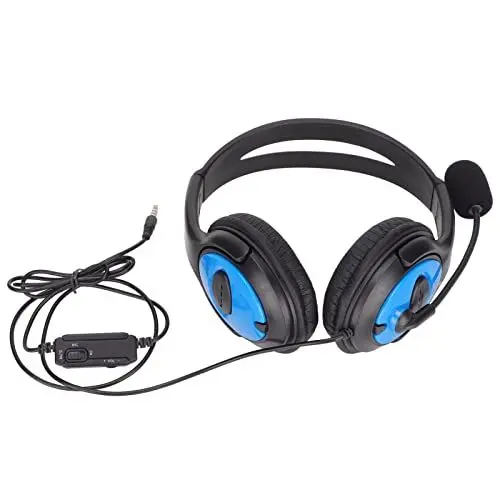 Produktbild: Elprico Gaming-Headset, 3,5-mm-Gaming-Over-Ear-Headset-Kopfhörer mit Weichen Kunstleder-Ohrmuscheln mit Mikrofon für PC-Laptop für für One