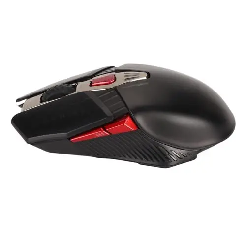 Produktbild: Elprico Kabellose Gaming-Maus, Wiederaufladbare Gaming-Maus mit 4 Einstellbaren DPI und RGB-Hintergrundbeleuchtung, Ergonomische Computermaus für die Arbeit (Black)