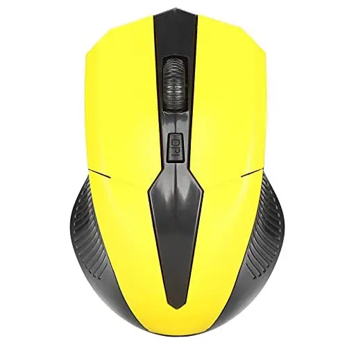 Produktbild: Elprico Kabellose Maus, 2,4 G, Ergonomische -optische Computer-Funkmaus, Computerzubehör für Notebook-Tablet-PC (Yellow)