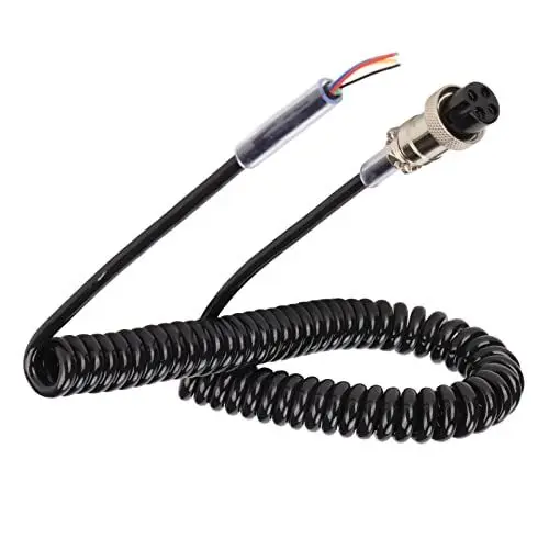 Produktbild: Elprico Mikrofon-Verlängerungskabel, Funkmikrofonkabel, Ersatz-Handmikrofonkabel mit Vorverdrahtetem 4-poligem Stecker für CB-Amateurfunk