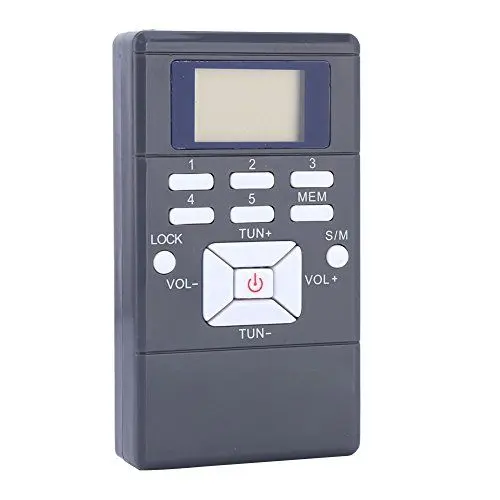 Produktbild: Elprico Tragbares Radio -Radio, Pocket FM Radio Digital Processing Wireless Receiver mit Kopfhörer(Grau)