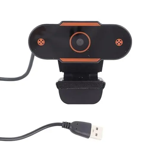 Produktbild: Elprico USB-Webcam mit HD 1080P, Multifunktional, Webcasting, Schnelle USB-Schnittstelle, Einfaches und Stilvolles Design für Live-Streaming, Videoaufzeichnung, Konferenz auf Dem Computer