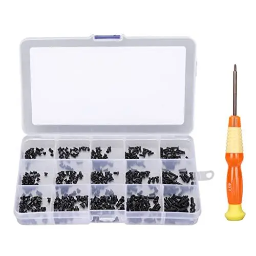 Produktbild: Elprico Universelles Laptop-Schrauben-Set, 450 Stück, Langlebige Schrauben aus Karbonstahl für Austausch und Reparatur, mit Aufbewahrungsbox