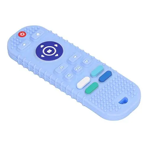 Produktbild: Elprico Zahnen Spielzeug für Baby, Silikon Baby Zahnen Fernbedienung Spielzeug für Babys 0-12 Monate, BPA frei Baby Beißringe Relief beruhigen Spielzeug(Blau)
