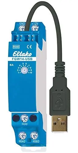 Produktbild: Eltako RS485-Bus-Gateway, 1 Stück, FGW14-USB-RS485