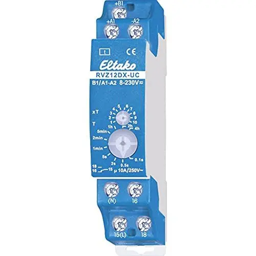 Produktbild: Eltako RVZ12DX-UC Zeitrelais Monofunktional 230V 1 St. Zeitbereich: 0.1s - 40h 1 Wechsler