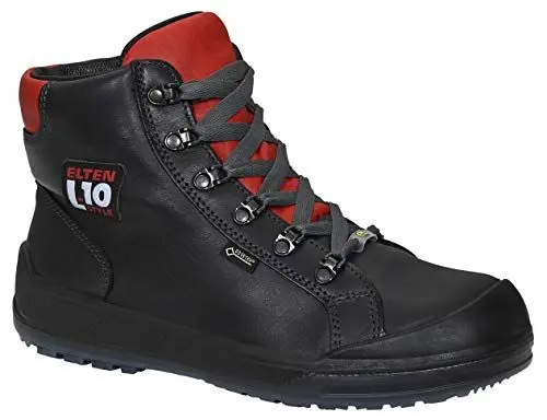 Produktbild: ELTEN Sicherheitsschuhe DELUXE GTX Mid ESD S3 CI, Herren, Lederschuh, robust, Schwarz, Stahlkappe- Größe 42