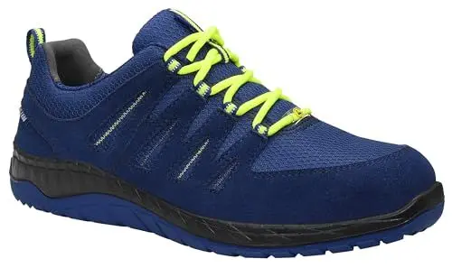 Produktbild: ELTEN Sicherheitsschuhe Maddox darkblue Low ESD S3, Damen und Herren, Leder/Textil, Stahlkappe, leicht, sportlich 48, Blau