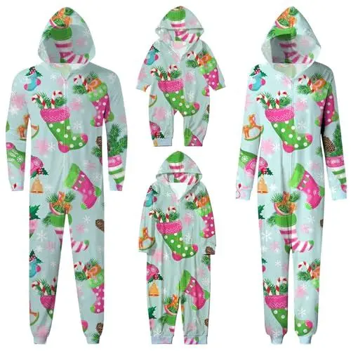 Produktbild: Eltern-Kind-Kleidung Schlafhose kurz Damen Schlafanzug Hose Halloween Pyjama Freizeithose Damen lang Winter Matching Christmas Pyjamas Damen Karierte Schlafanzughose