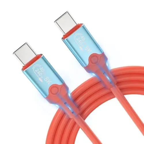 Produktbild: ELUTENG 240W USB C auf USB C Kabel, 40Gbps USB C auf USB C Kabel (1M), PD Schnellladekabel USB Ladekabel Typ C für iPhone 17 16 15 Pro Max Samsung Galaxy S24 S23 S22 iPad Pro MacBook Air