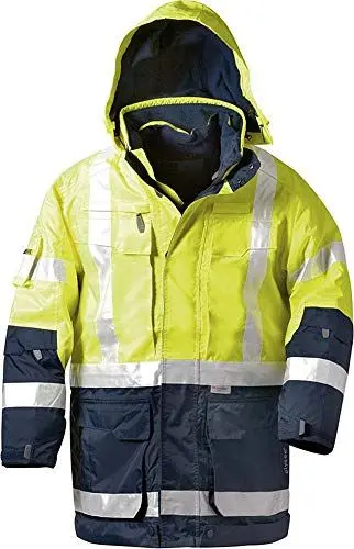 Produktbild: Elysee Warnschutzparka 4in1 gelb./marine Gr.M EN471