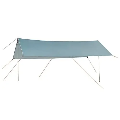 Produktbild: ELzEy Tarp Strandzelt -TARP 10x13 ft wasserdicht 3000+, UPF30+ Camping Tarp Sun Shade Mark Markisen Baldachin for 6-8 Person für Hängematte Camping Wandern Picknick Reisen Out
