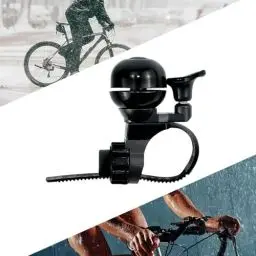 Produktbild: EMAGEREN Fahrradklingel, Schwarz Klingel Fahrrad Rennrad,Laut Bike Bell Fahrrad Glocke Retro Fahrradglocke Kupferlegierung Mountainbike Klingel MTB für Straßenfahrräder Mountainbikes