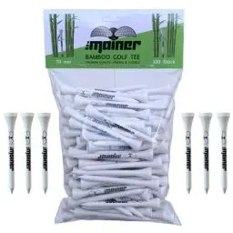 Produktbild: Emainer Golf Tees - 70 mm - 100 Stück - Bambus Tee