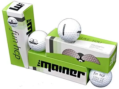 Produktbild: Emainer Golfball, 3 softe Golfbälle mit maximaler Reichweite, Dieser Ball kennt Dein Handicap, 1x 3er-Pack, weiß