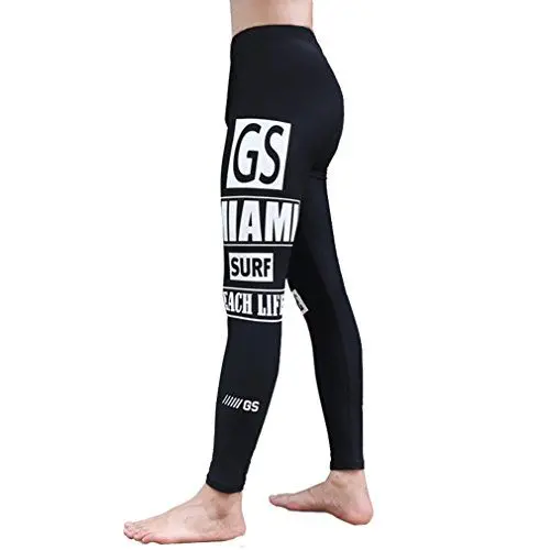 Produktbild: emansmoer Herren Kompression Elastisch Lange Hosen Leggings Wassersport Surfen Schwimmen Tauchen Atmungsaktiv Quick Dry Hosen (Medium, Schwarz603)
