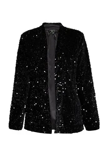 Produktbild: EMBELL Women's Pailletten Blazer, SCHWARZ, M