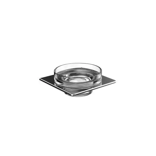 Produktbild: EMCO Art Seifenhalter (Schale Kristallglas klar, Halterung Chrom, Maße 101x101 mm, Seifenschale) 163000101, Normal