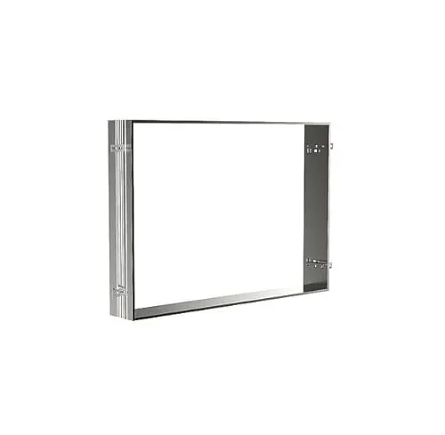 Produktbild: Emco Einbaurahmen für Badezimmerspiegelschrank Prime (103 cm Breite), Rahmen für hochwertigen Lichtspiegelschrank als Unterputz-Modell, zum passgenauen und sicheren Einbau, Aluminium