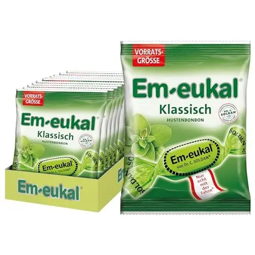 Produktbild: Em-Eukal Klassisch Hustenbonbons mit Zucker, 150g (12er pack)