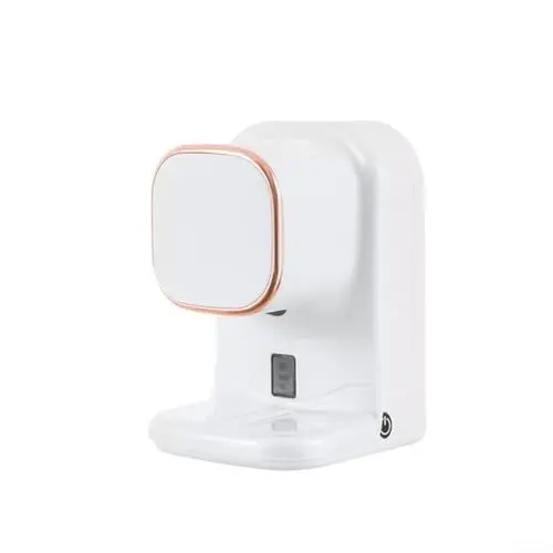Produktbild: Emiif Automatischer Zahnpastaspender mit Sensor, wandmontierter Zahnpasta-Presse, USB-Aufladung, ABS + PS + PC + Silikon, 12,5 x 8,5 x 8 cm (weiß)