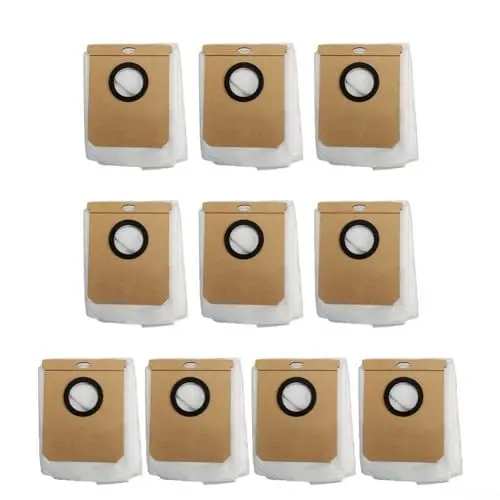 Produktbild: Emiif Ersatz-Staubbeutel für Conga Home 10000, 8090 Ultra, 9090 AI für L50, L60 SES, Everybot Q5, EVE CC Staubsauger, 10 Stück