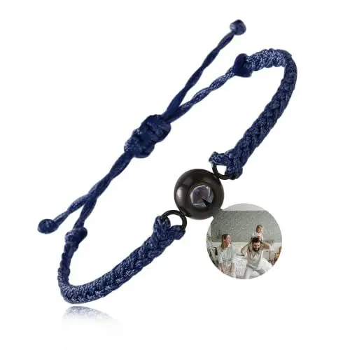 Produktbild: EMIRISTIC Personalisierbares Foto-Armband mit Innenbild – handgefertigtes Armband mit personalisiertem Bild für den Valentinstag, Ajustable: 15,5 a 28 centímetros, 📣, Kein Edelstein