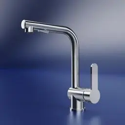 Produktbild: EMKE Küchenarmatur Wasserhahn Küche, Edelstahl Küchenarmatur - 360° Drehung, Spültischarmatur Ausziehbar, 2 Strahlarten, Chrom