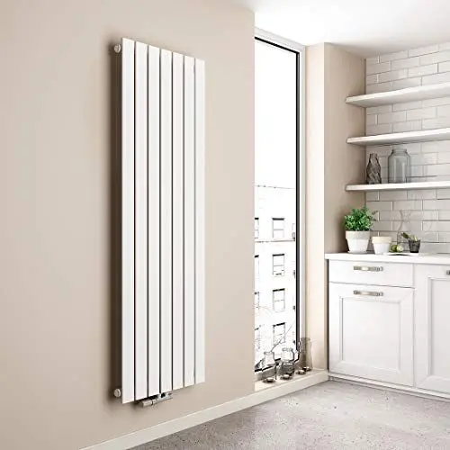 Produktbild: EMKE Vertikal Heizkörper 1600x540mm, Flachheizkörper Einlagig Design Heizkörper Flach Paneelheizkörper Mittelanschluss Heizung Weiß 991W