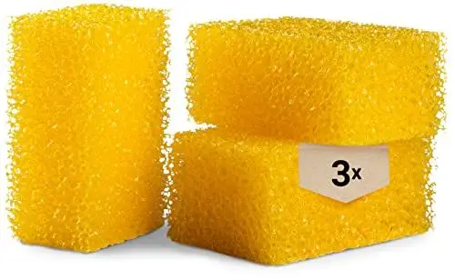 Produktbild: Emma Grün® Insektenschwamm Auto Reinigungsschwamm Set (3X Autoschwamm) - Saugstark & Effektiv - Autoschwamm lackschonend - Handpolierschwamm Auto - Auto Schwamm Außen - Autowaschschwamm - Putzschwamm