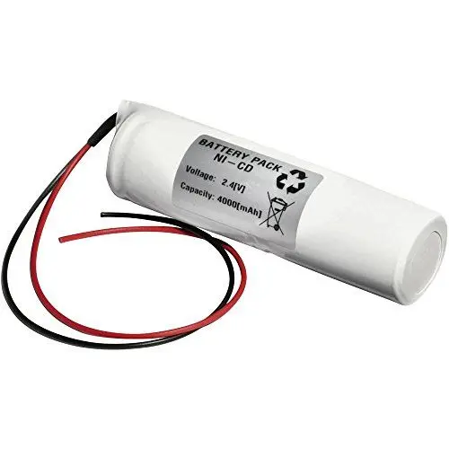 Produktbild: Emmerich 24D4000S Notleuchten-Akku Kabel 2.4 V 4000 mAh