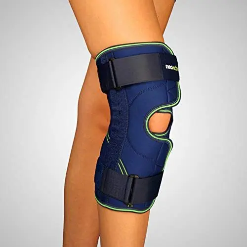 Produktbild: Emo Stabilisierungs-Knieorthese, offen, mit polyzentrischem Gelenk, blau, RD55A