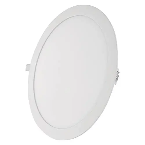 Produktbild: EMOS LED Panel 25 W, runde 2000 lm Einbauleuchte, Deckenleuchte in Weiß mit Durchmesser 30 cm, extra flach, Einbautiefe 2,1 cm, Lichtfarbe warmweiß 3000 K, inkl. LED-Treiber